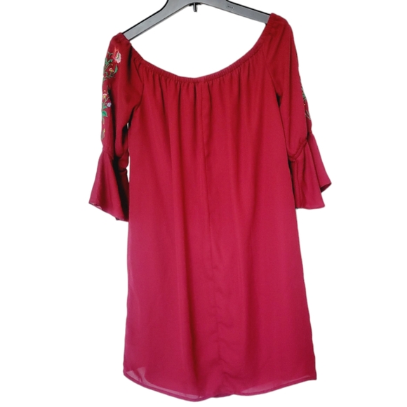 Bleuh Ciel Bell Sleeve Peasant Dress - Picture 3 of 8